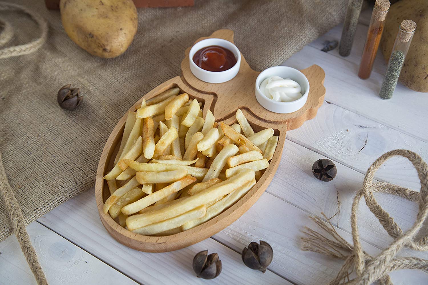 Animal shape Wooden Serving Tray